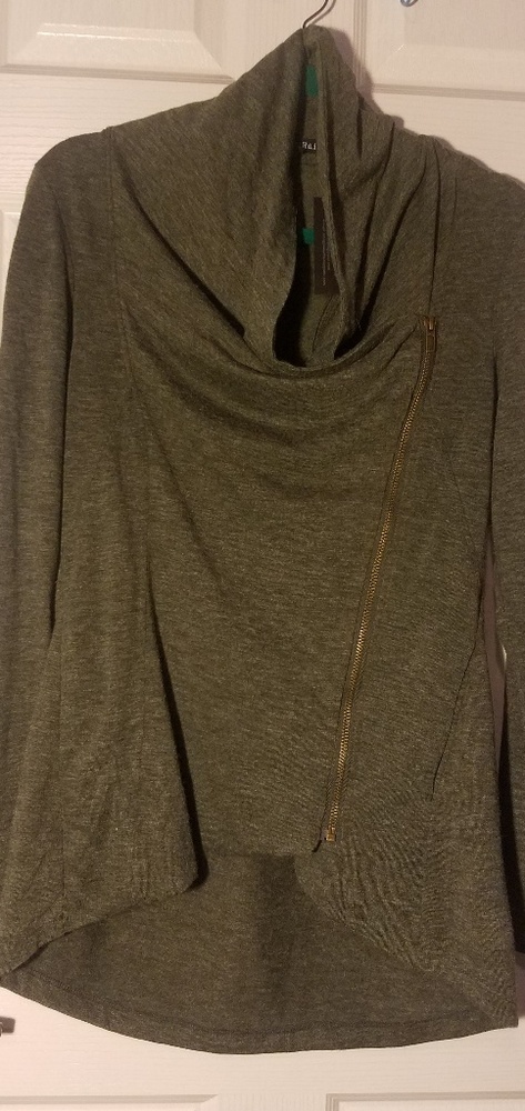 Brand New Sage Green Asymmetrical Jacket
